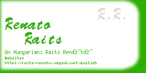 renato raits business card